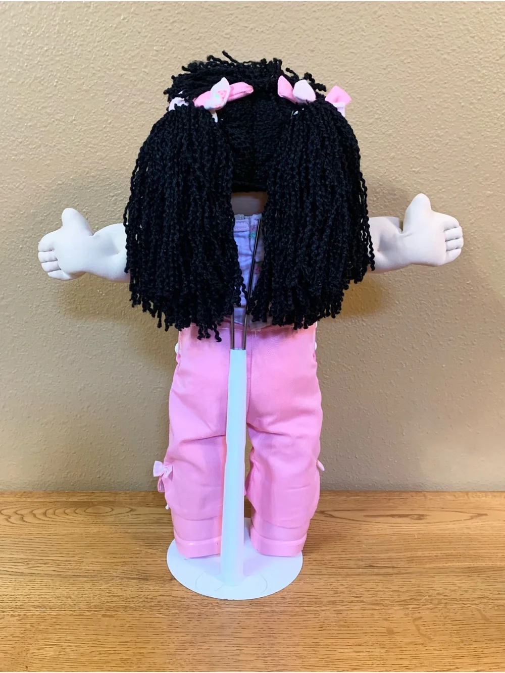 Vintage Cabbage Patch Kids Play Along Doll Asian Girl In Strawberry Overalls
